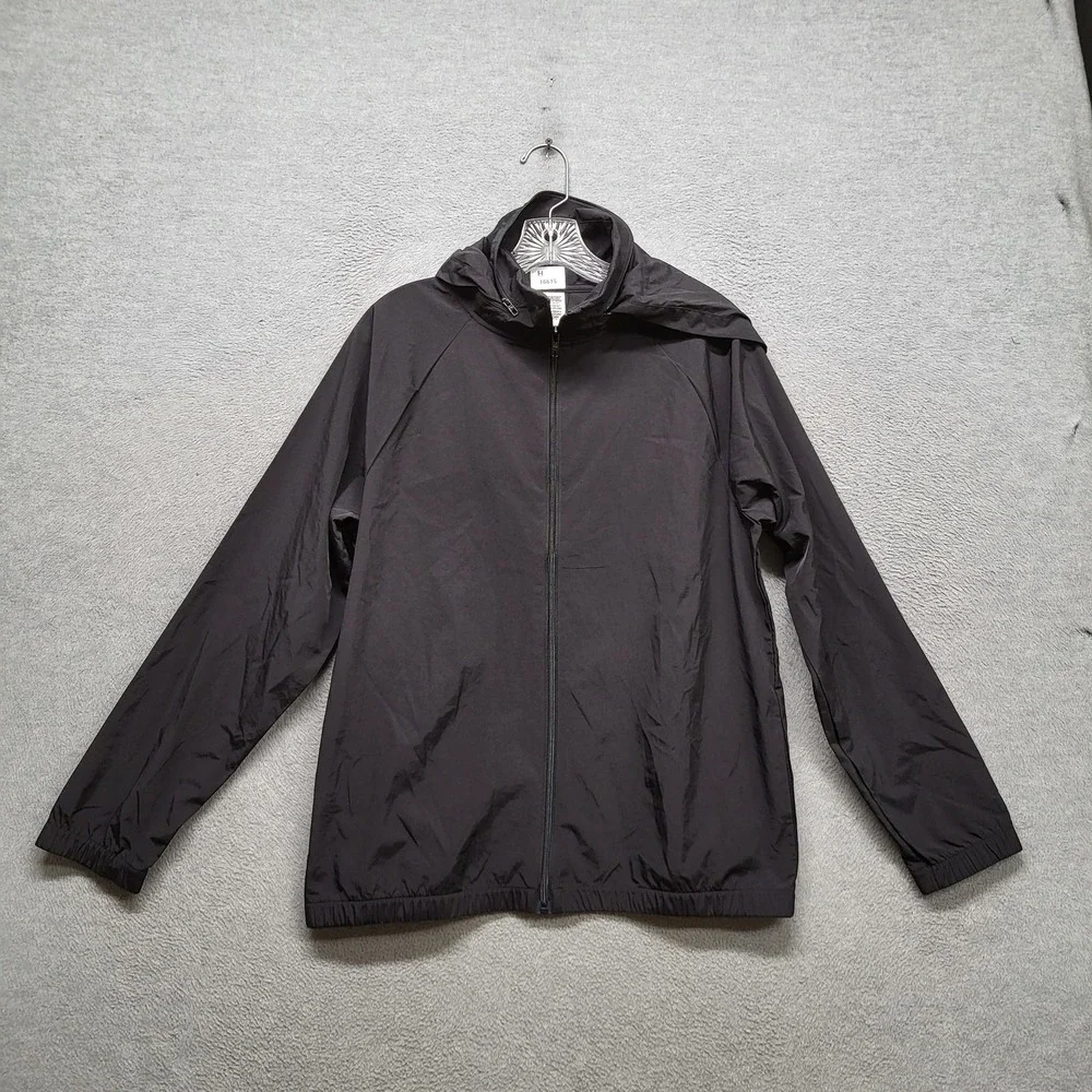 Victoria's Secret PINK Women Jacket S/M Black Windbreaker Activewear Long Sleeve
